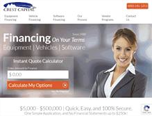 Tablet Screenshot of crestcapital.com